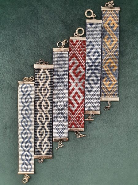 Pērļu rokassprādzes (15 cm)